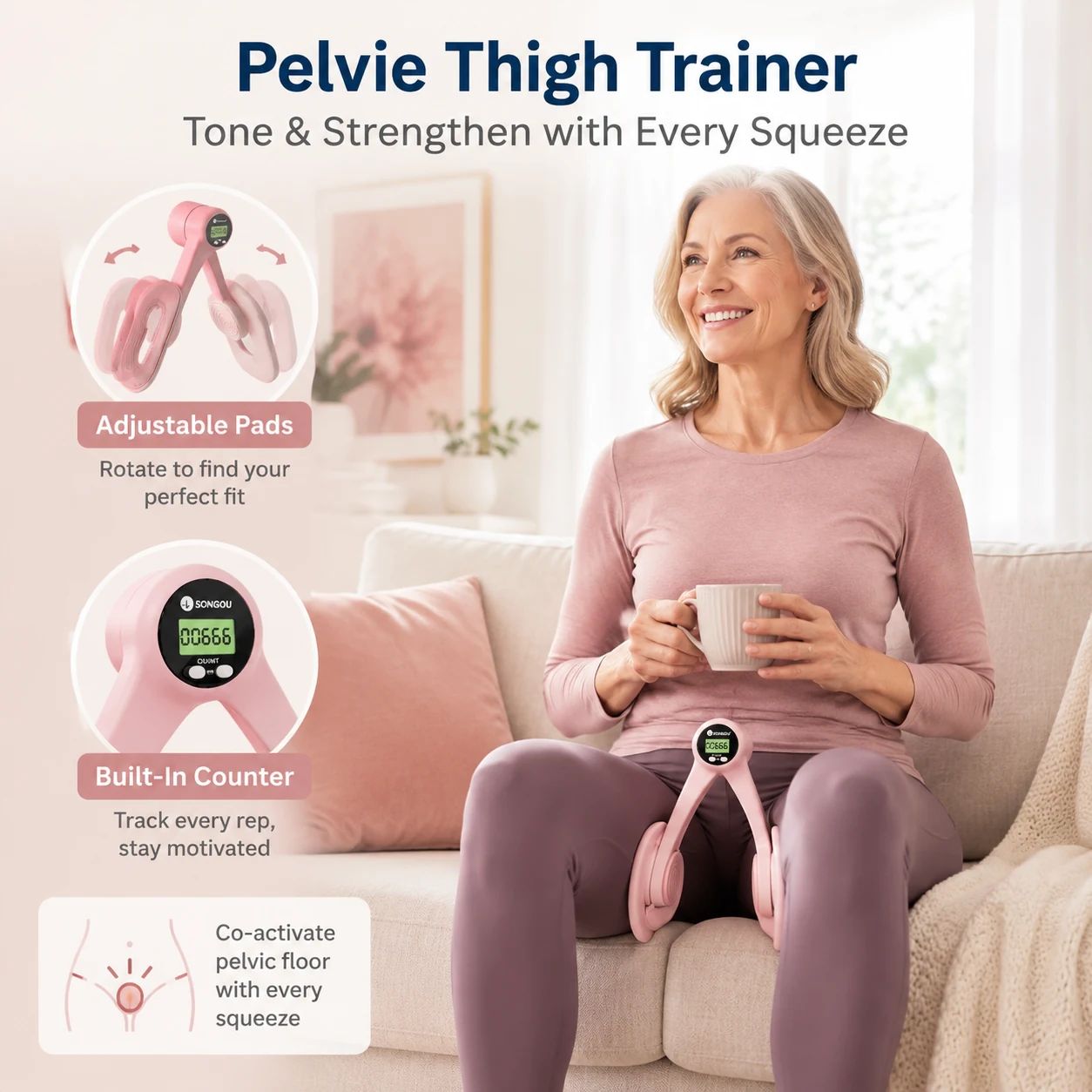 Pelvie adductor co-activation